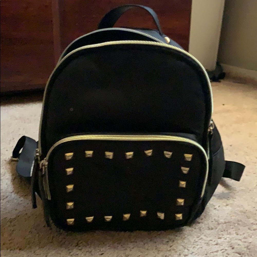 Mini backpack in black